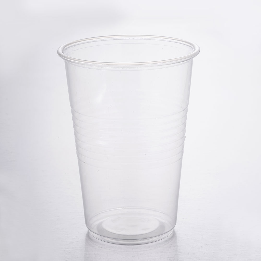 taza transparente de 9 oz